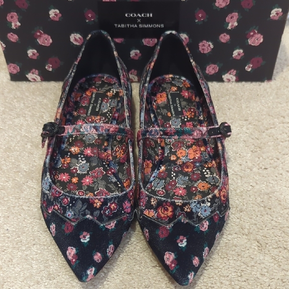 Coach Shoes - Coach X Tabitha Simmons Multicolor Size 8 Floral Flats